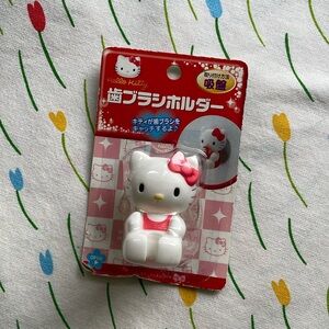 SANRIO Hello Kitty 2008 suction cup Tooth Brush Holder